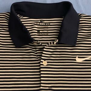 NIKE SS Dri-Fit 100% Polyester Striped Polo